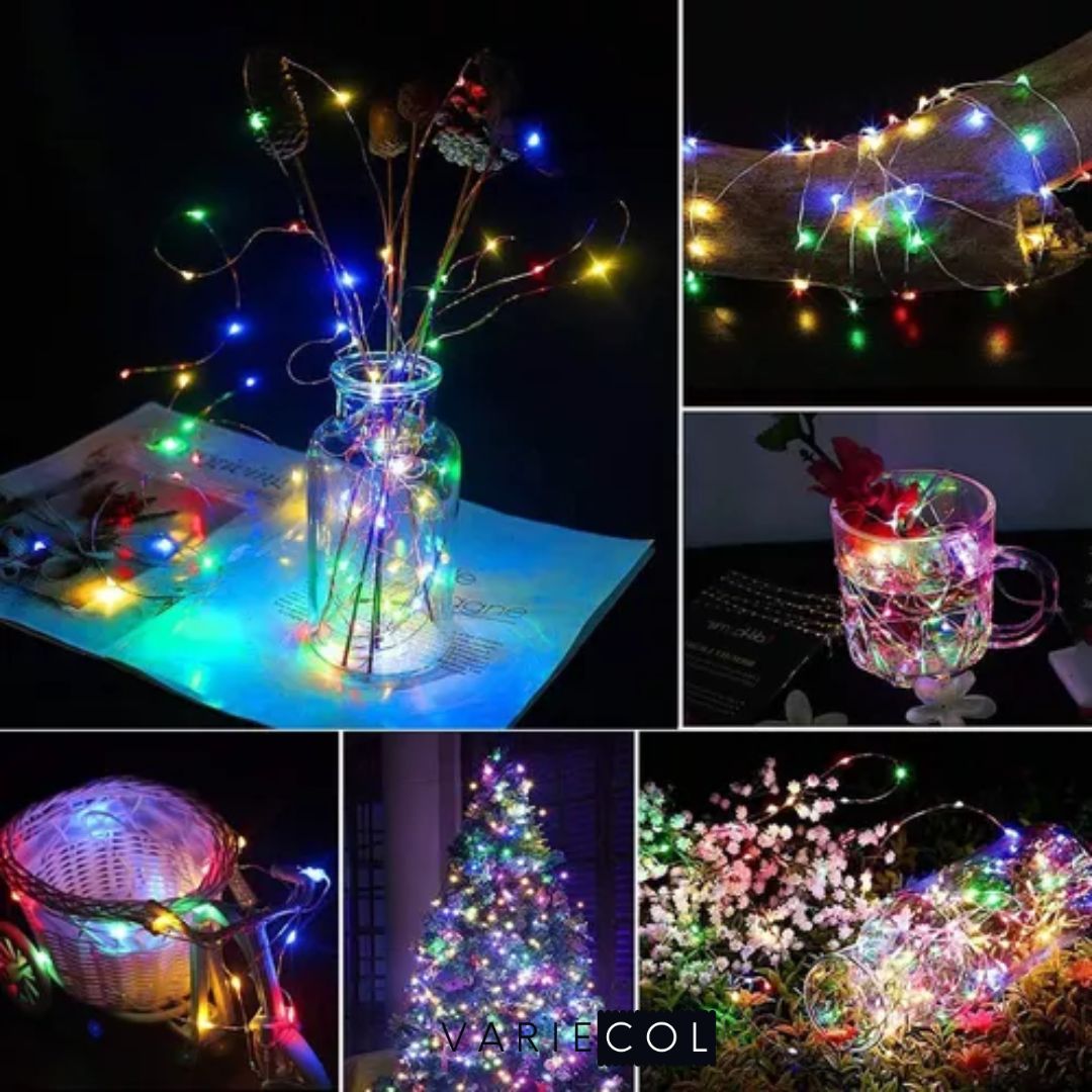 CAMBIA TU NAVIDAD CON NUEVAS LUCES LED SOLARES EXTERIORES 200 BOMBILLOS