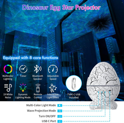 Galaxy Egg – Luz mágica para noches inolvidables