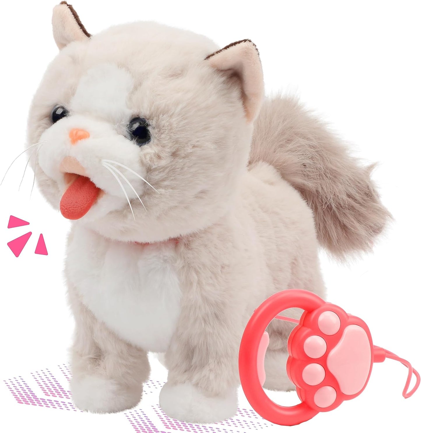 Gatito caminante con correa a control remoto