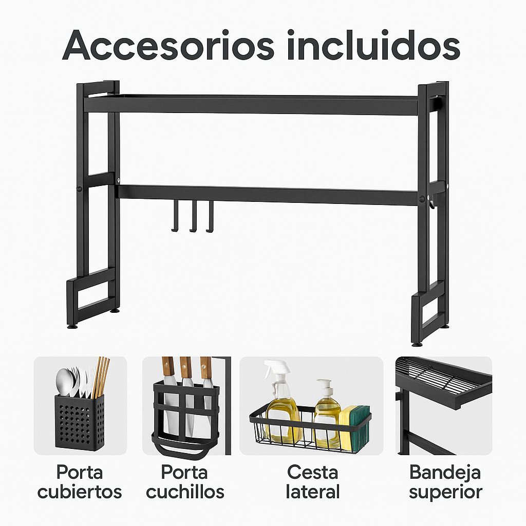 Tu cocina más limpia que nunca - ESCURRIDOR DE PLATOS.