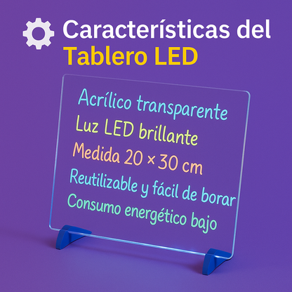 Escribe. Ilumina. Sorprende. - TABLERO LED