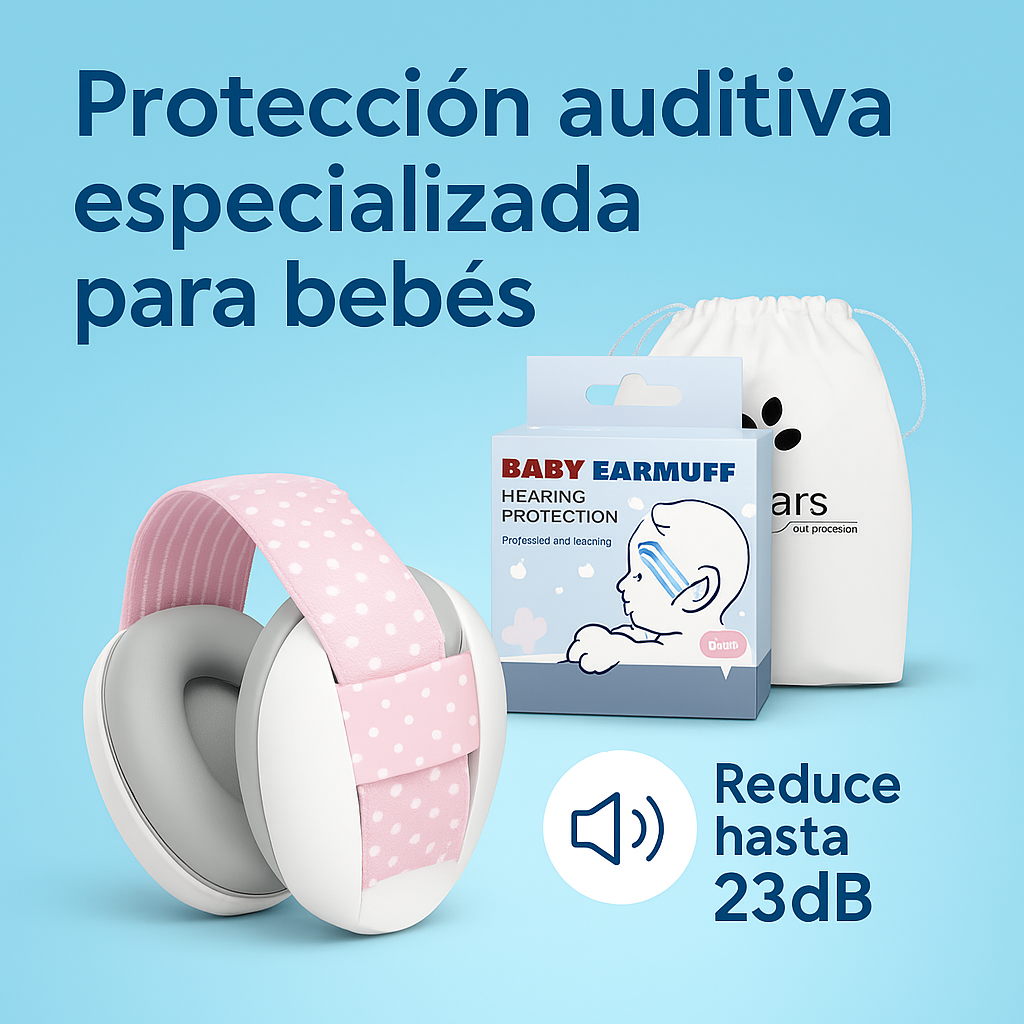 Dile adiós a los ruidos molestos, dale paz a tu bebé - AUDIFONOS CANCELACION DE RUIDO