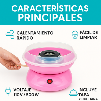 Haz algodones de azúcar en minutos y sorprende a todos - MAQUINA ALGODON DE AZUCAR