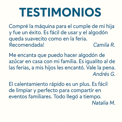 Haz algodones de azúcar en minutos y sorprende a todos - MAQUINA ALGODON DE AZUCAR