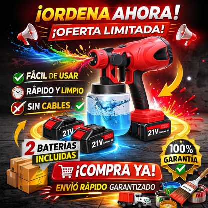 TRANSFORMA TU CASA EN MINUTOS - pistola de pintura inalambrica