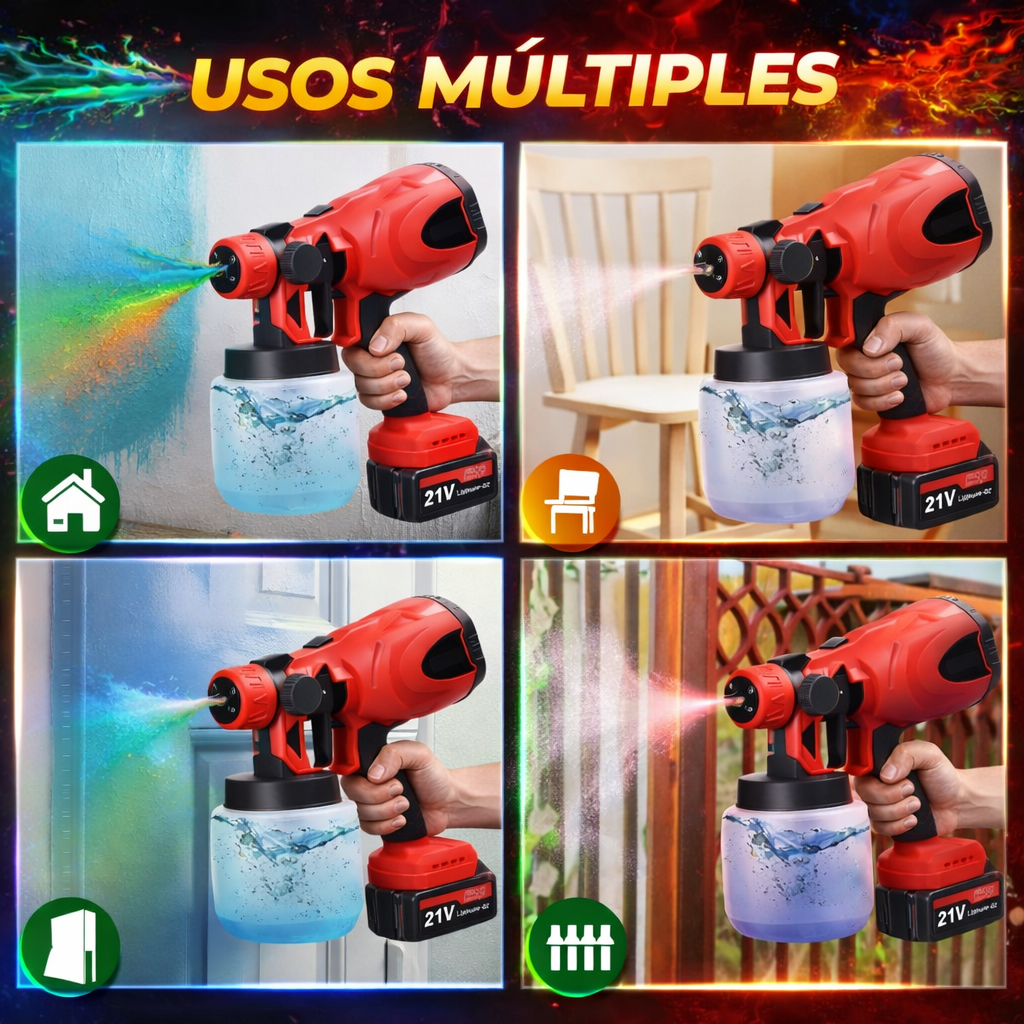TRANSFORMA TU CASA EN MINUTOS - pistola de pintura inalambrica