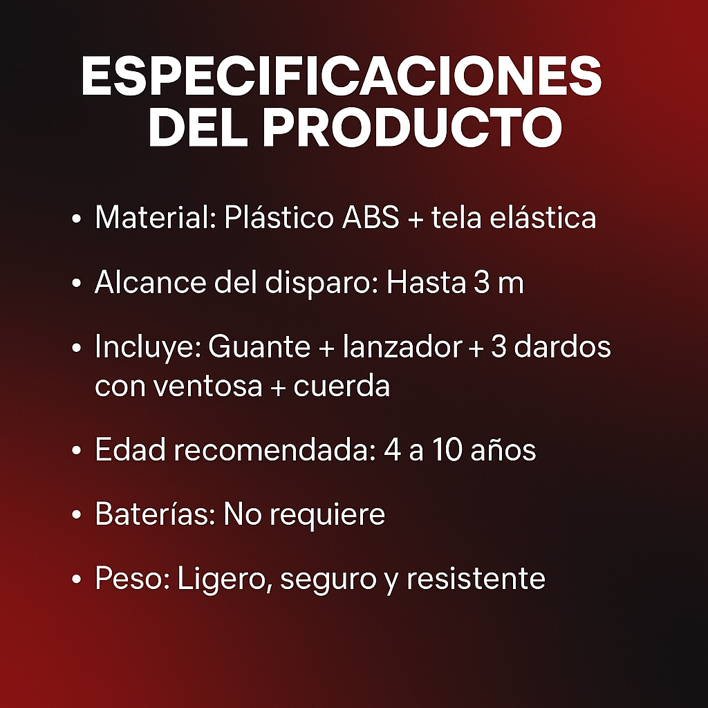 EXCLUSIVO GUANTE DE SPIDERMAN LANZADOR🕸️.